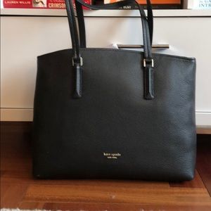 Kate Spade Black Large Abbott tote NWT